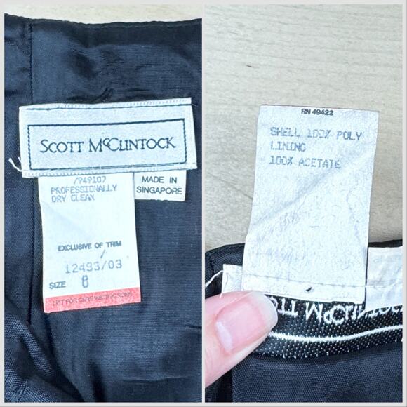 Vintage 1980s Black Satin Strapless Sweetheart Ruched Cocktail Dress - Picture 5 of 7